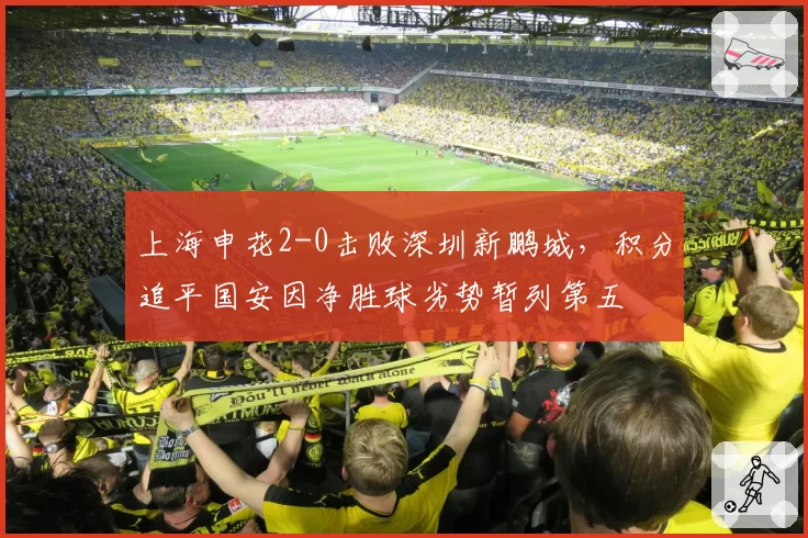上海申花2-0击败深圳新鹏城,积分追平国安因净胜球劣势暂列第五
